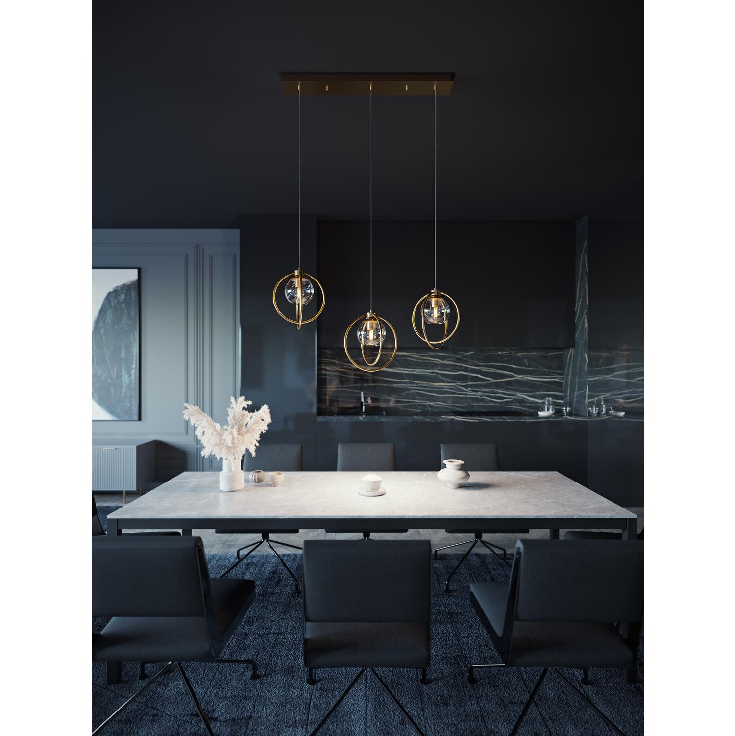 Jamie 3 Light Linear Pendant
