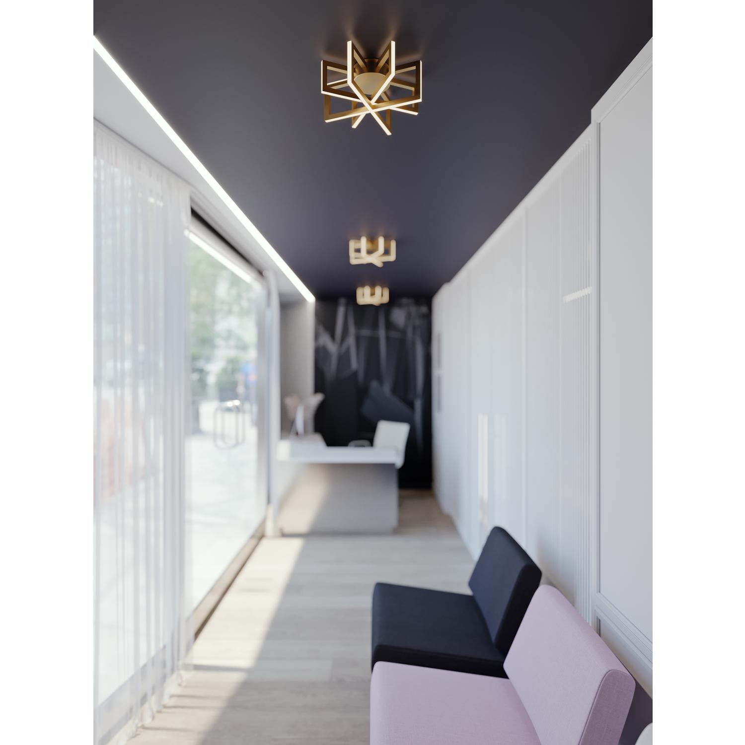 Cass 13'' LED Semi-Flush