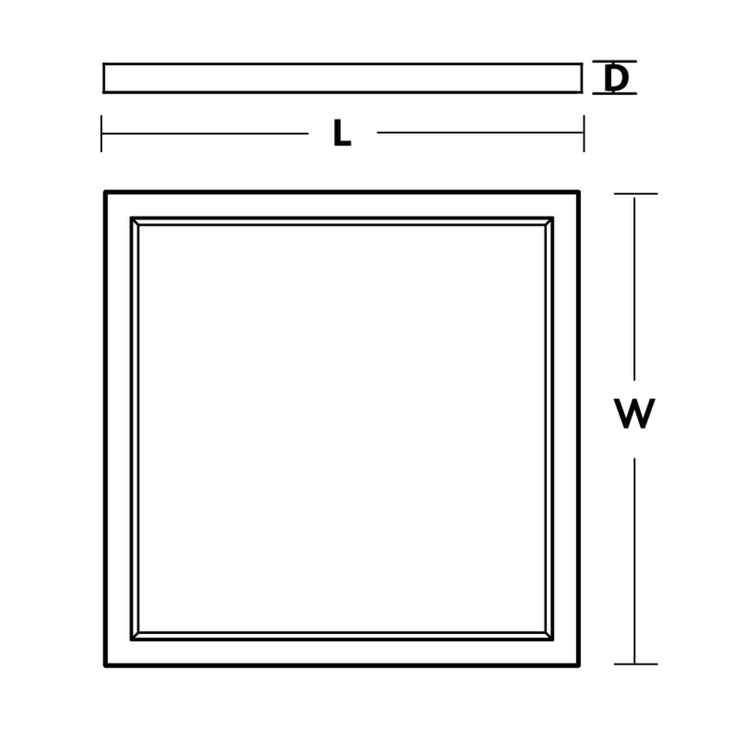 Edge 9'' Square LED Flush Mount