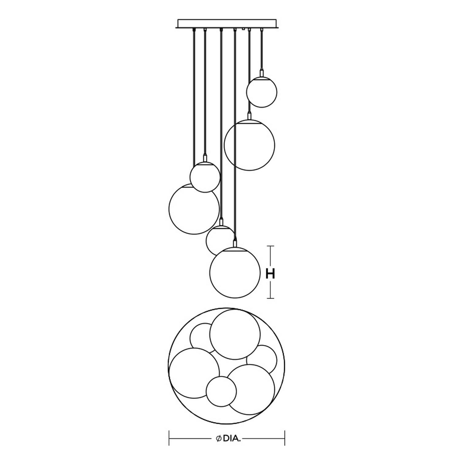 Loretto 6 Light Round Pendant