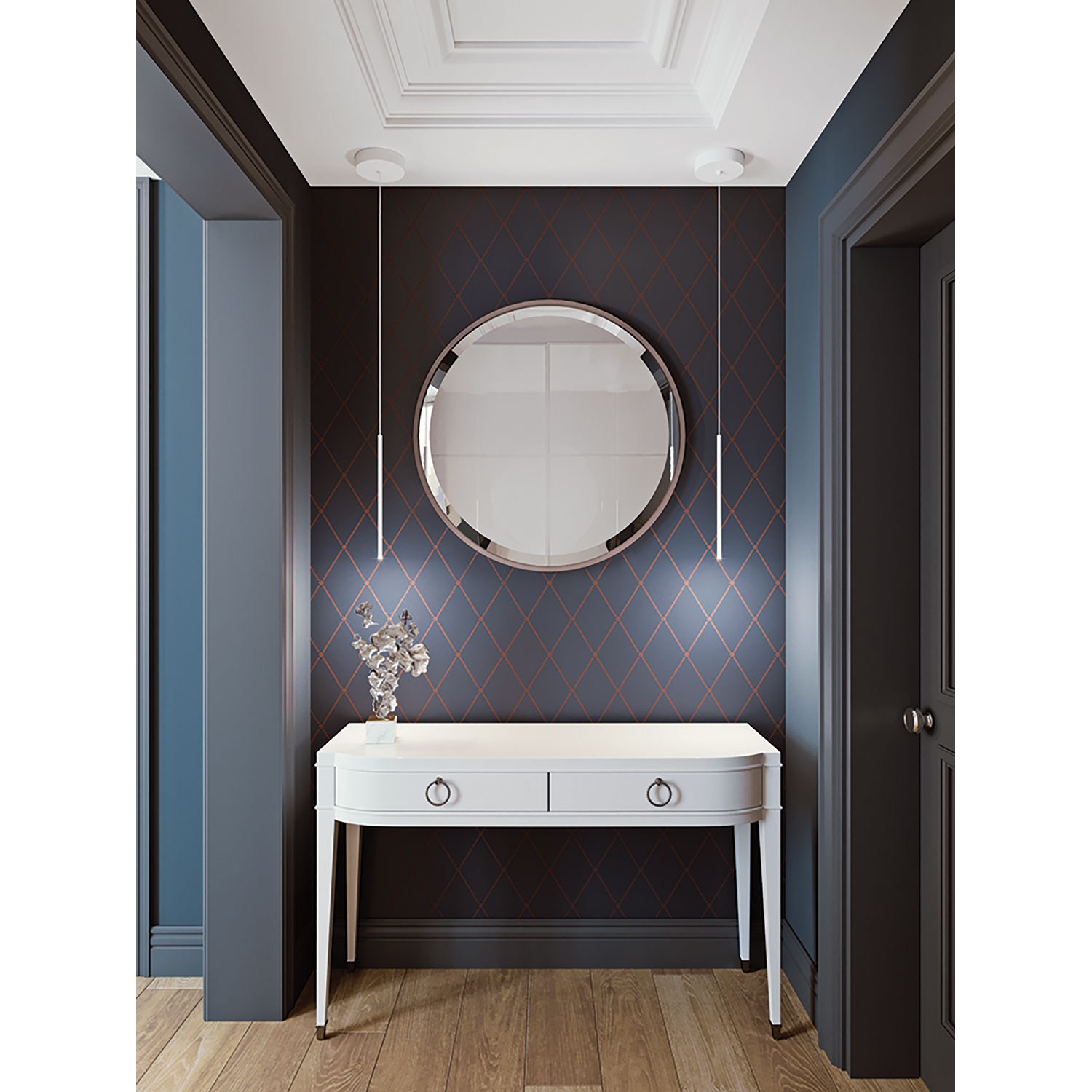 Point 3 Light Round LED Pendant