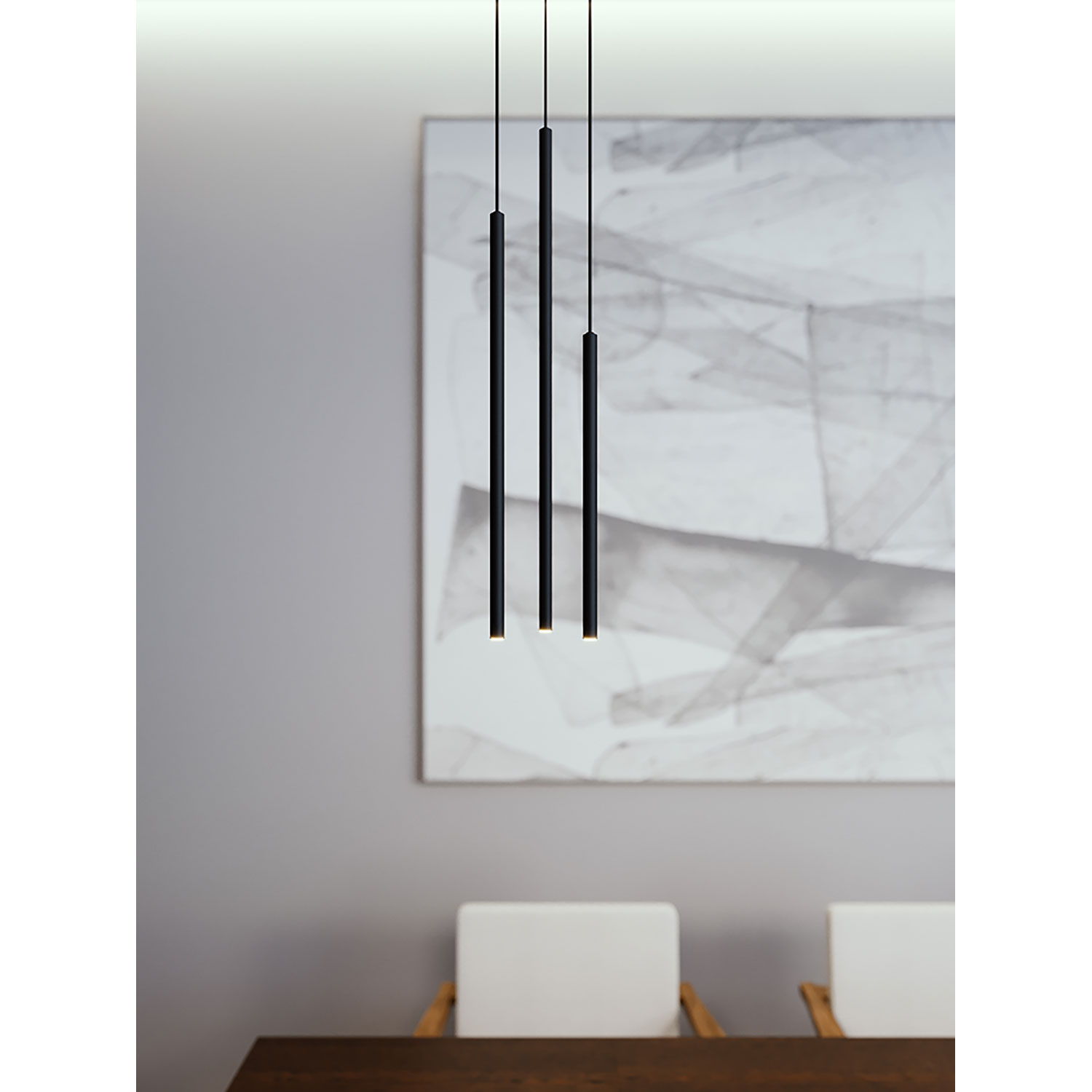 Point 3 Light Round LED Pendant