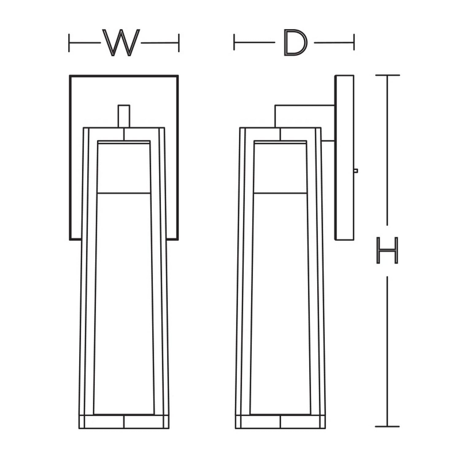 Cane 19'' LED Outdoor Sconce