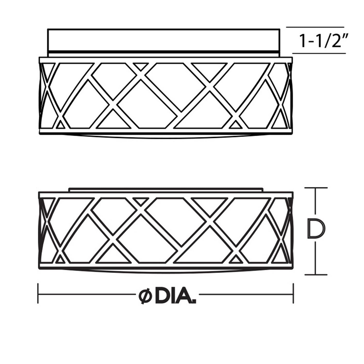 Haven 17'' LED Flush Mount